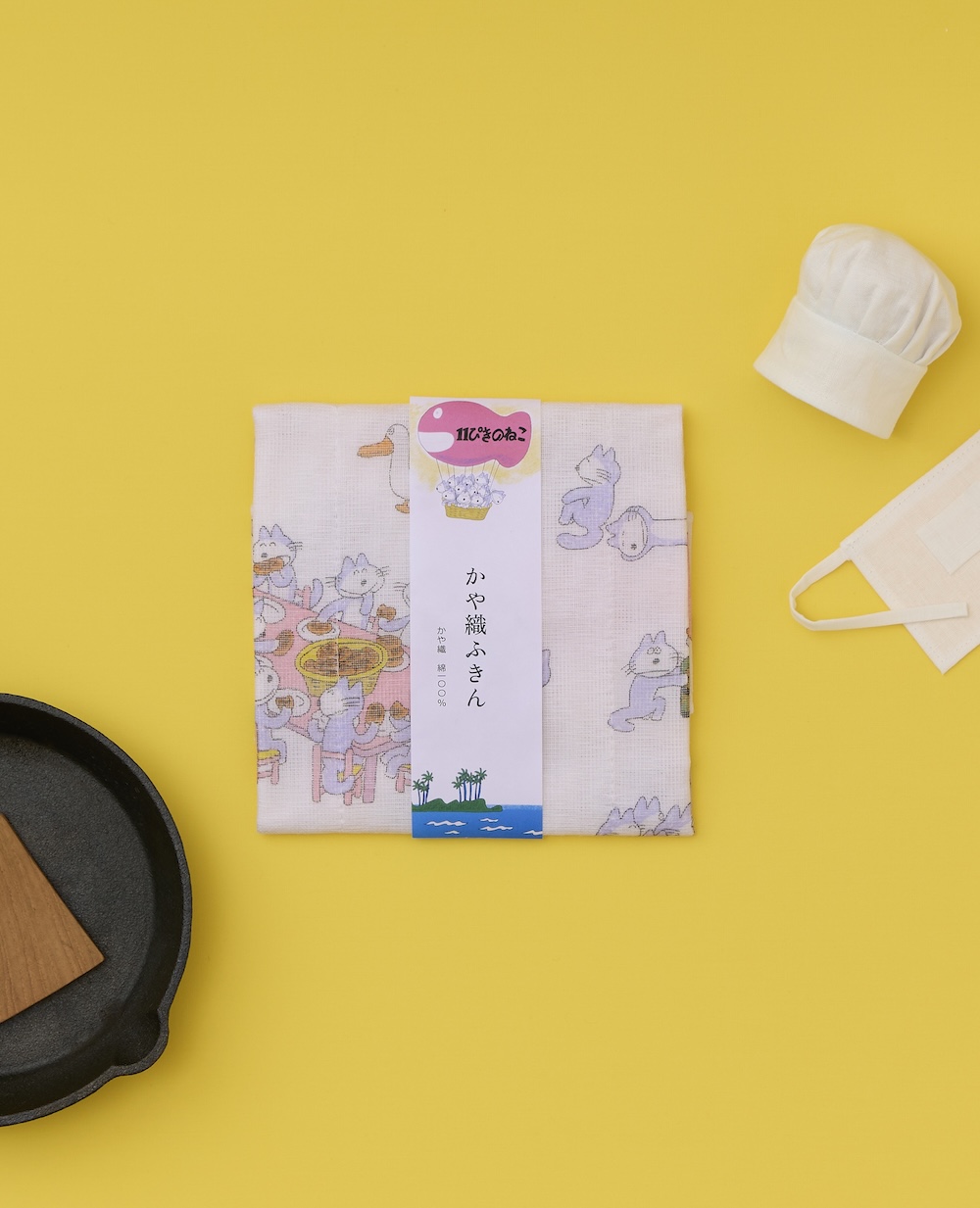 〈中川政七商店〉× 名作絵本の「かや織ふきん」第二弾が登場