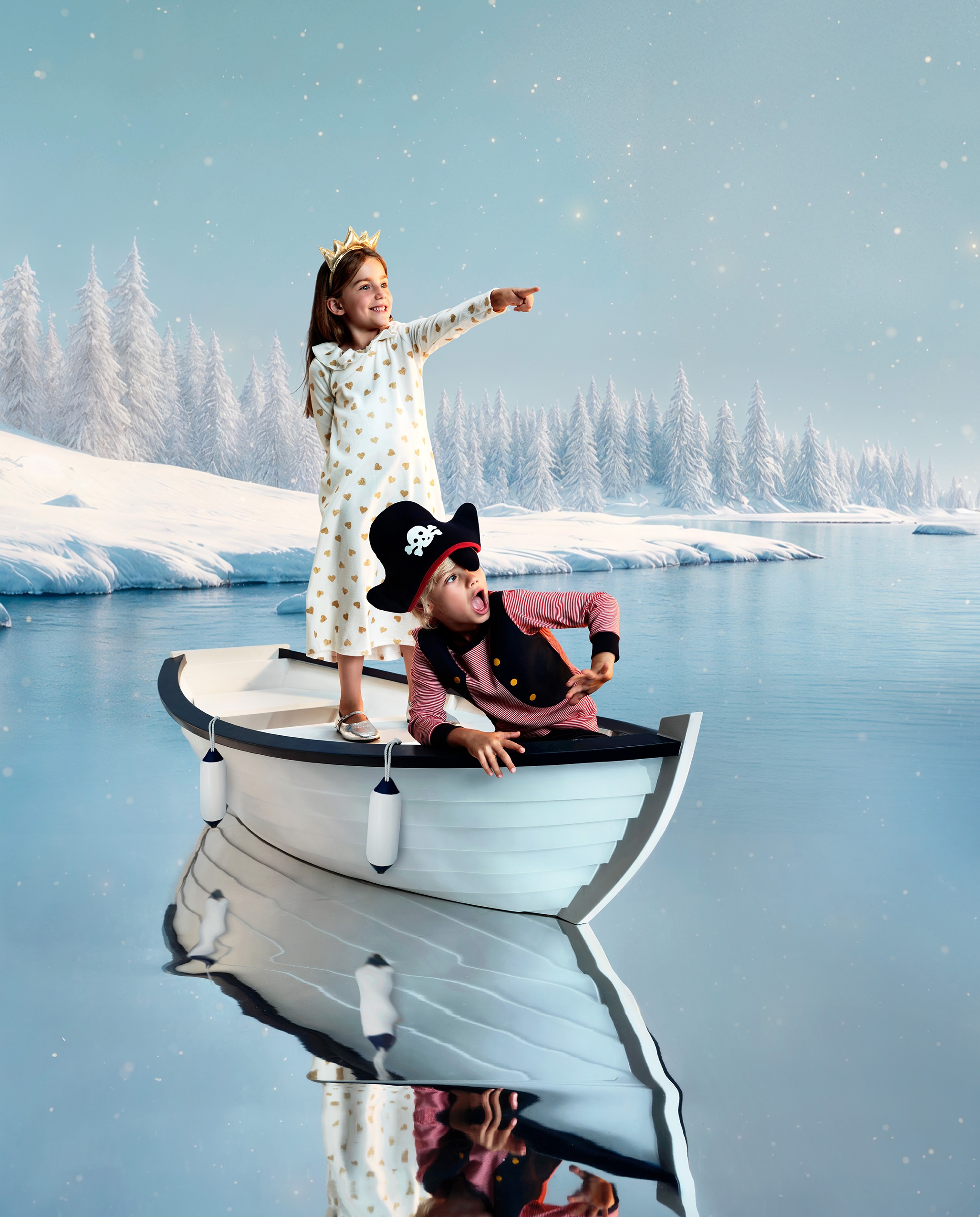 〈プチバトー〉のクリスマスイベントが⼆⼦⽟川で開催！